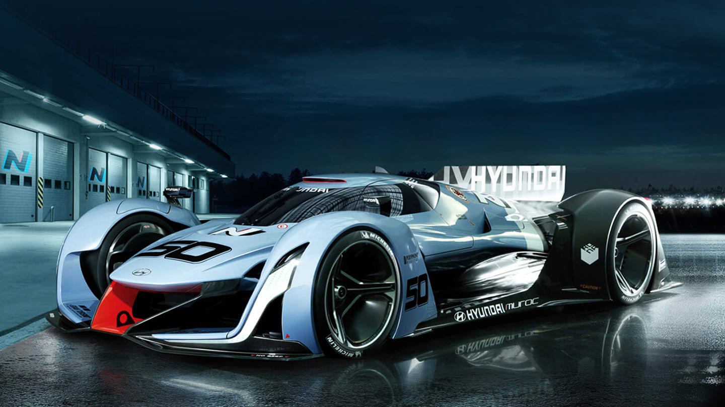 In 2015, through the N 2025 Vision Gran Turismo, Hyundai showcased its efforts to develop high-performance hydrogen fuel cell vehicles.