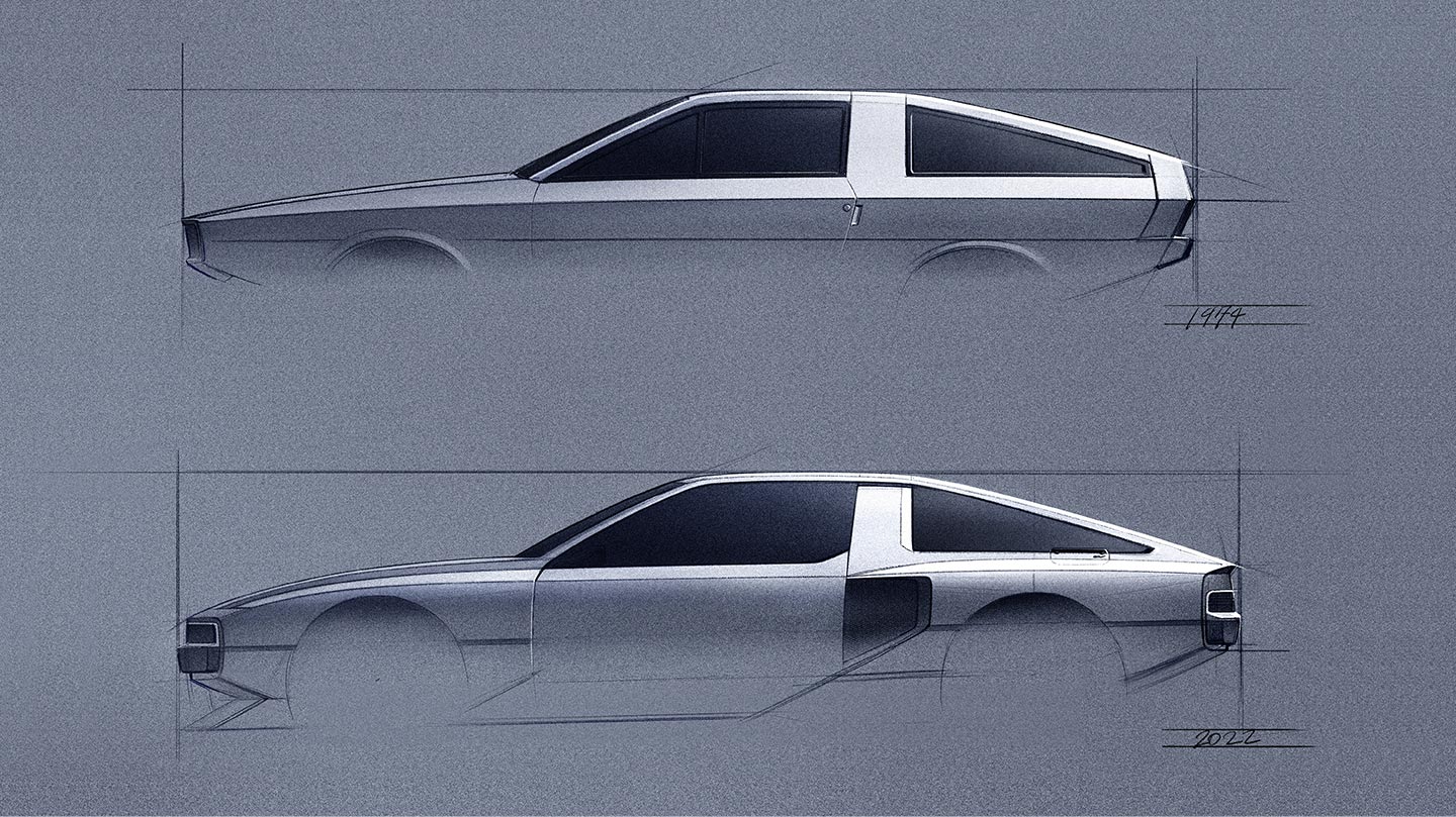 The design DNA of the Pony Coupe concept is instilled everywhere in the N Vision 74.