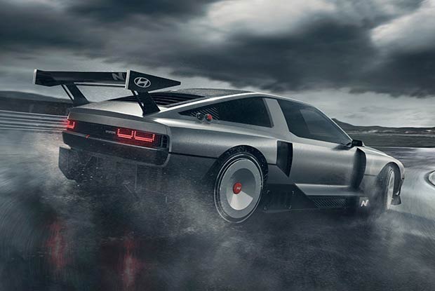 Thanks to the twin-motor torque vectoring control system, the N Vision 74 is able to drift.