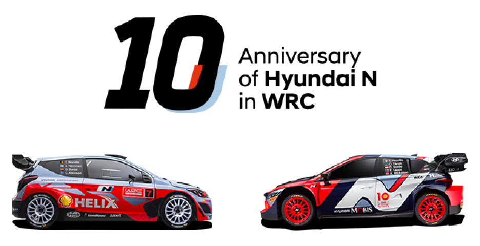 10th anniversary of Hyundai N participating in WRC Mobile 이미지